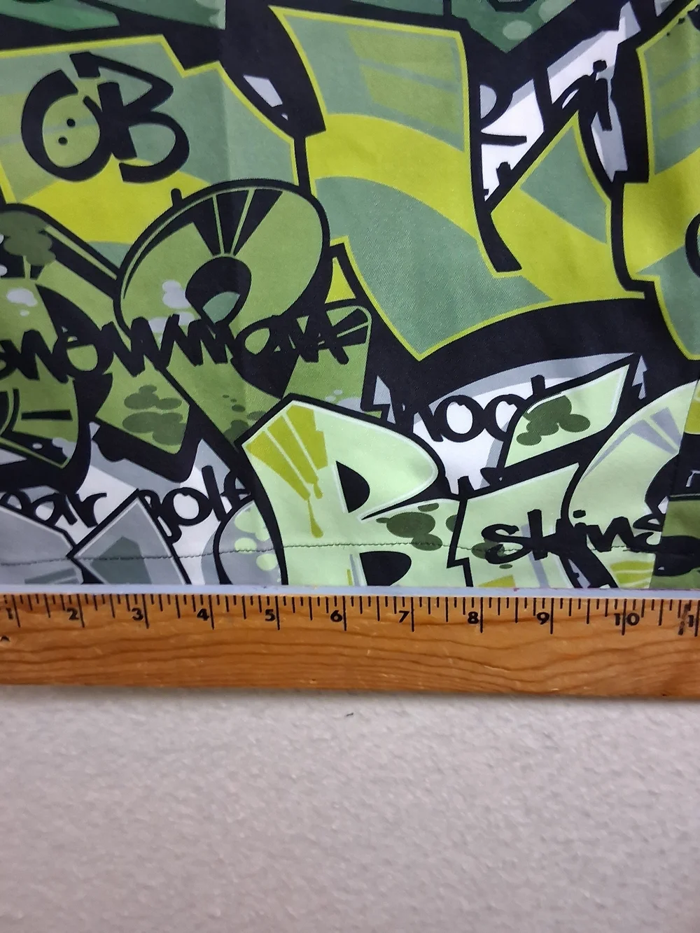 Loudmouth Mens 40 Waist Grafitti Abstract Streetwear Heritage Zip Up Golf Shorts